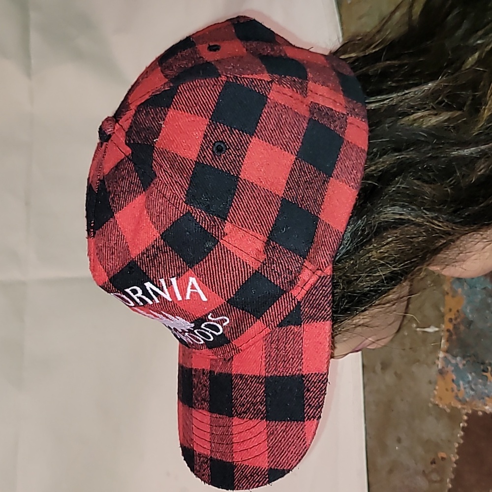 Vintage. Made in USA. California Redwoods. Embroidered. Velcro strap hat. - Picture 3 of 15